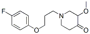 1-(3-(4-fluorophenoxy)propyl)-3-methoxy-4-piperidinone 结构式