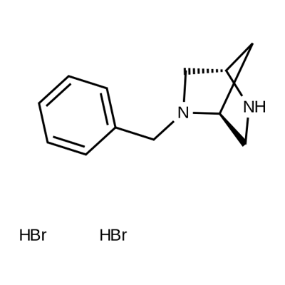 (1S,4S)-(+)-2-Benzyl-2,5-diazabicyclo[2.2.1]heptane dihydrobromide Structure