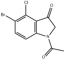 1-Acetyl-5-broMo-4-chloro-pseudoindoxyl Structure