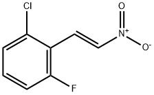 2-クロロ-6-フルオロ-Ω-ニトロスチレン 化学構造式