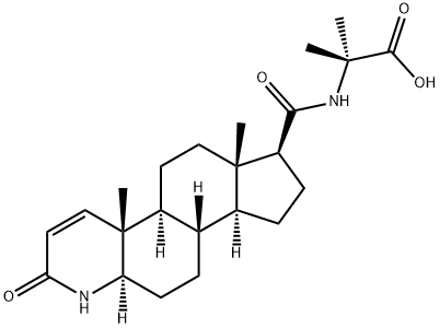 2-METHYL-N-[[(5ALPHA,17BETA)-3-OXO-4-AZAANDROST-1-EN-17-YL]CARBONYL]-ALANINE Structure