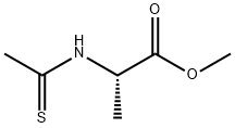 L-Alanine, N-(1-thioxoethyl)-, methyl ester (9CI) Struktur