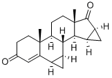 6,7,15,16-二亚甲基-4-烯-3,17-雄甾烯二酮 结构式