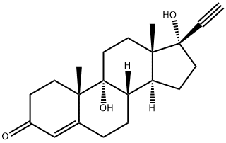 9,17-dihydroxy-17-ethynylandrost-4-en-3-one Structure