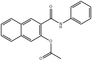 3-アセトキシ-2-ナフトアニリド 化学構造式