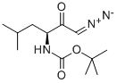 (S)-3-BOC-AMINO-1-DIAZO-5-METHYL-2-HEXANONE 结构式