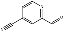 4-Pyridinecarbonitrile,2-formyl-(9CI) Structure