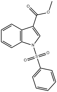METHYL 1-(PHENYLSULFONYL)-1H-INDOLE-3-CARBOXYLATE Struktur