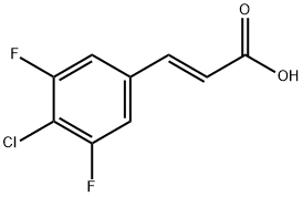 4-Chloro-3,5-difluorocinnamicacid Struktur