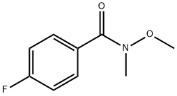 4-フルオロ-N-メトキシ-N-メチルベンズアミド 化学構造式