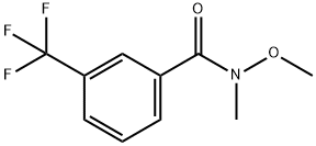 N-METHOXY-N-METHYL-3-(TRIFLUOROMETHYL)BENZENECARBOXAMIDE Struktur