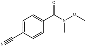 4-CYANO-N-METHOXY-N-METHYLBENZAMIDE Structure