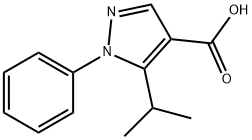 5-异丙基-1-苯基-1H-吡唑-4-甲酸,116344-18-4,结构式