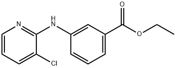 ethyl 3-[(3-chloropyridin-2-yl)amino]benzoate 化学構造式