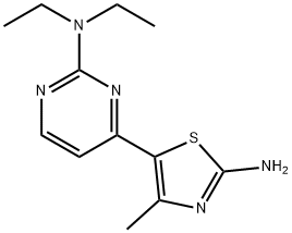 5-(2-(Diethylamino)pyrimidin-4-yl)-4-methylthiazol-2-amine Structure