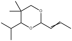 m-Dioxane, 2-propenyl-4-isopropyl-5,5-dimethyl- 化学構造式