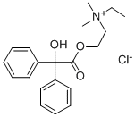 2-(ベンジロイルオキシ)-N-エチル-N,N-ジメチルエタンアミニウム·クロリド 化学構造式