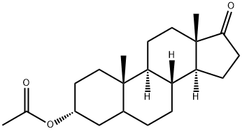 17-オキソ-5α-アンドロスタン-3α-オールアセタート 化学構造式