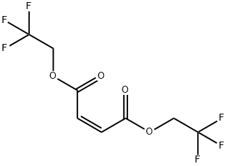 ビス(2,2,2-トリフルオロエチル)マレイン酸 化学構造式