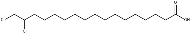 16,17-DICHLOROHEPTADECANOIC ACID,116409-75-7,结构式