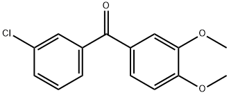 4-Chloro-3',4'-dimethoxybenzophenone Struktur