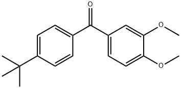 (4-(叔丁基)苯基)(3,4-二甲氧基苯基)甲酮,116412-95-4,结构式