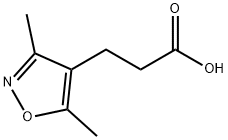 3-(3,5-DIMETHYL-ISOXAZOL-4-YL)-PROPIONIC ACID Struktur