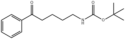 (5-OXO-5-PHENYL-PENTYL)-CARBAMIC ACID TERT-BUTYL ESTER Structure