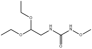 N-(2,2-二乙氧基乙基)-N'-甲氧基脲 结构式