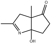 3a,5,6,6a-tetrahydro-6a-hydroxy-2,3a-diMethyl-Cyclopenta[b]pyrrol-4(3H)-one Structure