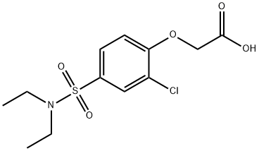 ACETIC ACID, [2-CHLORO-4-[(DIETHYLAMINO)SULFONYL]PHENOXY]- Struktur