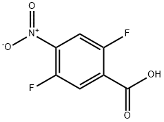 2,5-二氟-4-硝基苯甲酸,116465-48-6,结构式