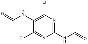 N-(4,6-DICHLORO-5-FORMYLAMINO-PYRIMIDIN-2-YL)-FORMAMIDE Struktur