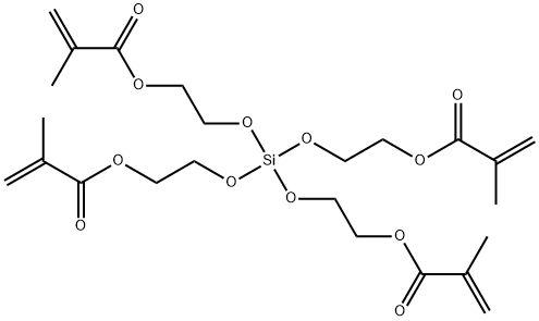 TETRAKIS(2-METHACRYLOXYETHOXY)SILANE Structure