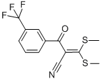 3,3-双(甲硫基)-2-[3-(三氟甲基)苯甲酰基]丙烯腈, 116492-97-8, 结构式