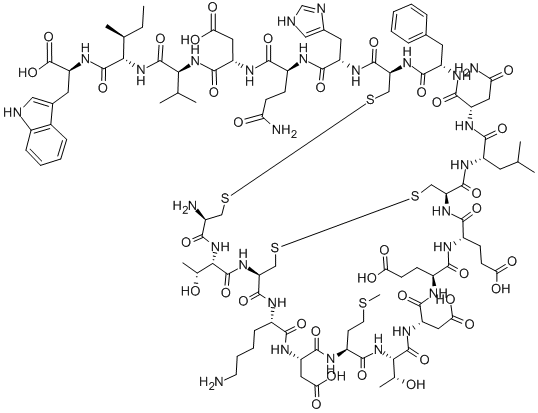 SARAFOTOXIN 6C, [LYS4]- Struktur