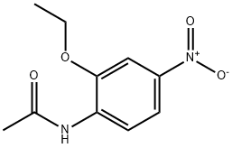 N-(2-乙氧基-4-硝基苯基)-乙酰胺 结构式