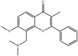 8-((Dimethylamino)methyl)-7-methoxy-3-methyl-2-phenyl-4H-1-benzopyran-4-on
