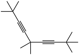 2,2,5,5,8,8-hexamethylnona-3,6-diyne 结构式
