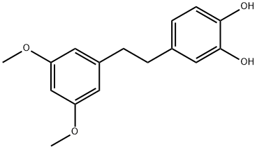 1,2-Benzenediol, 4-(2-(3,5-dimethoxyphenyl)ethyl)- Structure