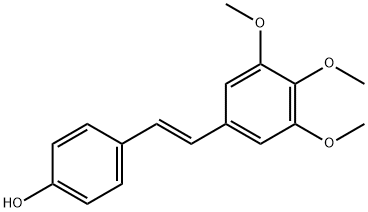 (E)-4-[2-(3,4,5-trimethoxyphenyl)ethenyl]-Phenol Struktur