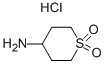 4-Aminotetrahydro-2H-thiopyran 1,1-dioxide hydrochloride Struktur