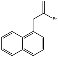 2-ブロモ-3-(1-ナフチル)-1-プロペン 化学構造式