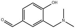 3-[(ジメチルアミノ)メチル]-4-ヒドロキシベンズアルデヒド 化学構造式