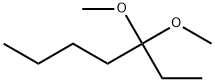 3,3-ジメトキシヘキサン 化学構造式