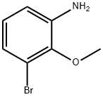 3-ブロモ-2-メトキシアニリン 化学構造式
