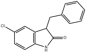 3-benzyl-5-chloro-indolin-2-one Struktur