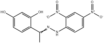 1-(2,4-dihydroxyphenyl)ethan-1-one (2,4-dinitrophenyl)hydrazone Struktur