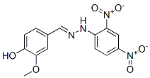 4-ヒドロキシ-3-メトキシベンズアルデヒド2,4-ジニトロフェニルヒドラゾン 化学構造式