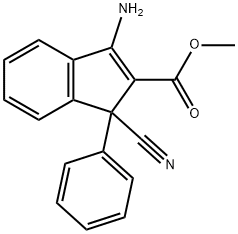 METHYL 3-AMINO-1-CYANO-1-PHENYL-1H-INDENE-2-CARBOXYLATE Structure